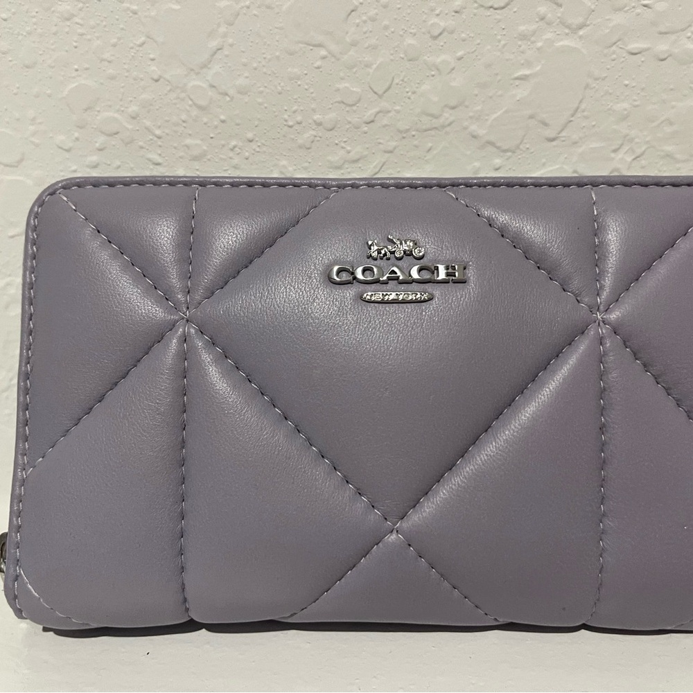 Coach Purple Quilted Women's Wallet